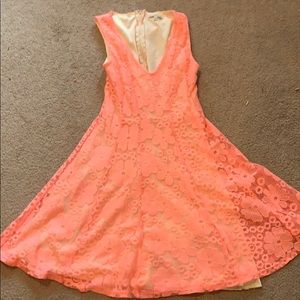 Charlotte Russe Pink Lace Dress